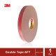 3M AFT Acrylic Foam Tape 5666, tebal: 1.1 mm, size: 20 mm x 33 m (Double Tape Mobil)