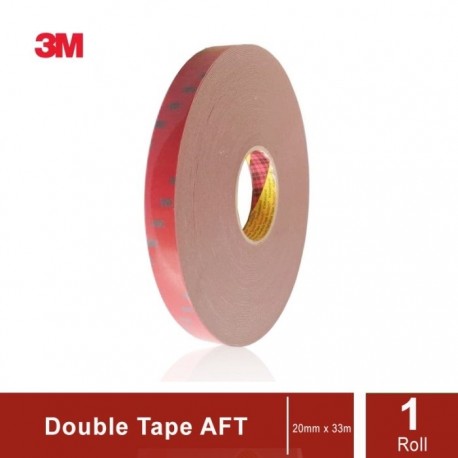 3M AFT Acrylic Foam Tape 5666, tebal: 1.1 mm, size: 20 mm x 33 m (Double Tape Mobil)