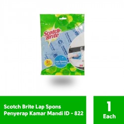 Scotch Brite Lap Spons Kamar Mandi (eceran) (ID-822) - Lap Sponges di Jual Murah Bisa dicuci di Mesin Cuci