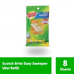 Scotch-Brite Easy Sweeper Wet Refill (isi 8 Sheets)