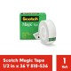 Magic Scotch Tape 3M 810 (Isolasi) 1/2" x 36Y - Isolasi Bening Ukuran Kecil di Jual dg Harga Murah (eceran)