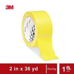 3M Vinyl Tape 764 Yellow, 2 in x 36 yd, tebal: 0.125 mm
