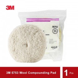 3M 5753 Wool Compounding Pad, Double Sided, Quick Connect - Harga Pad Poles Kompon Paling Murah Merk 3M kualitas terbaik