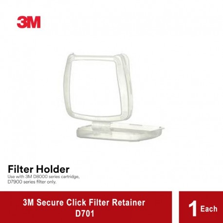 3M Secure Click Filter Retainer D701 - 1 Each