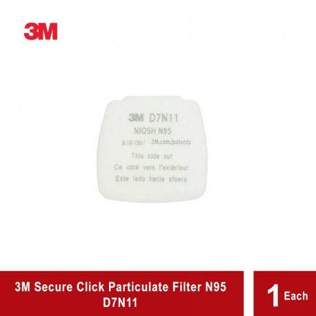 3M Secure Click Particulate Filter D7N11 N95 - 1 Pcs