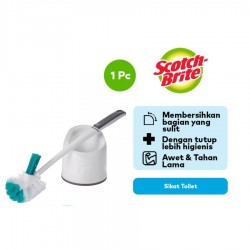 Scotch Brite 3M Sikat Toilet Set Brush Caddy with Toilet Bowl 555-4