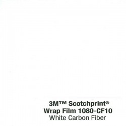 3M Car Wrap Film 1080 CF10 White Carbon Fiber (0,5 x 1,5 M) - Jual Per Roll Stiker untuk Mobil Merk Terbaik dg Harga Murah