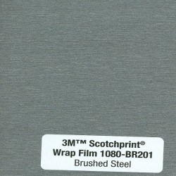 3M Car Wrap Film 1080 – BR201 Brushed Steel