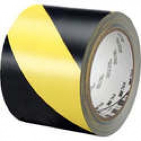 3M Industrial - Hazard Marking Vinyl Tape 766 3M Hazard Warning Tape 7 66 Black/Yellow 2"X36 Yd
