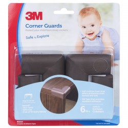 3M SC-31 Child Corner Guard Brown 6/CV - Pelindung Anak dr Cedera Akibat Benturan Tepi Siku Meja dll yg Tajam Jual Murah