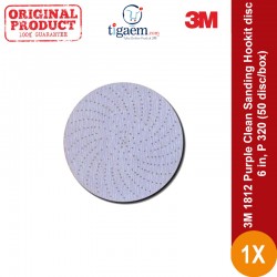 3M 1812 Purple Clean Sanding Hookit disc 6 in, P 320 (50 disc/box) - Jual Amplas Mobil 3M dg Harga Murah