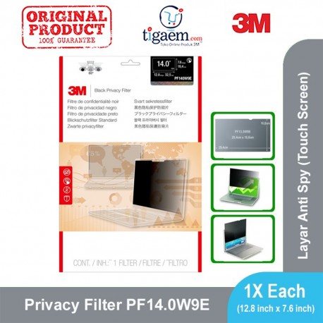 3M PF14.0W9 Notebook Privacy Filter (Filter Antispy Laptop)