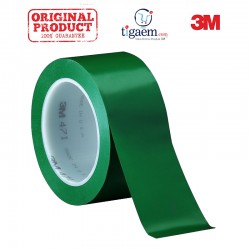 3M Vinyl Tape 471 Green, 2 in x 36 yd, tebal: 0.14 mm - Vinyl Lane Marking Tape Warna Hijau