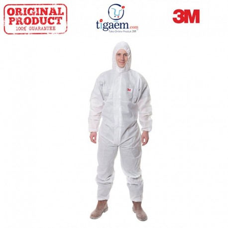 3M Protective Coverall 4510 size M type 5/6 - 20 each/case - Mantel Baju Perlengkapan Safety